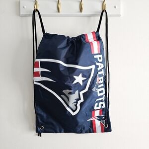 New England Patriots Big Logo Drawstring Navy Backpack